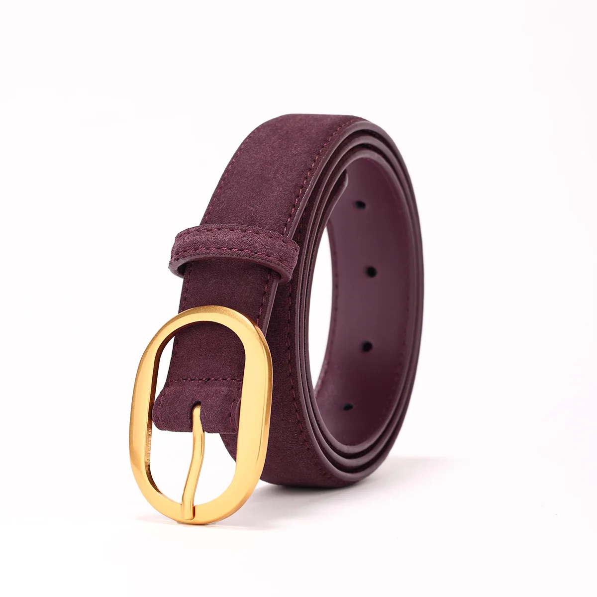 

Новый замшевый женский ремень из натуральной кожи в винтажном стиле, подходящий для платьев и джинсов, элегантный ремень с золотой пряжкой