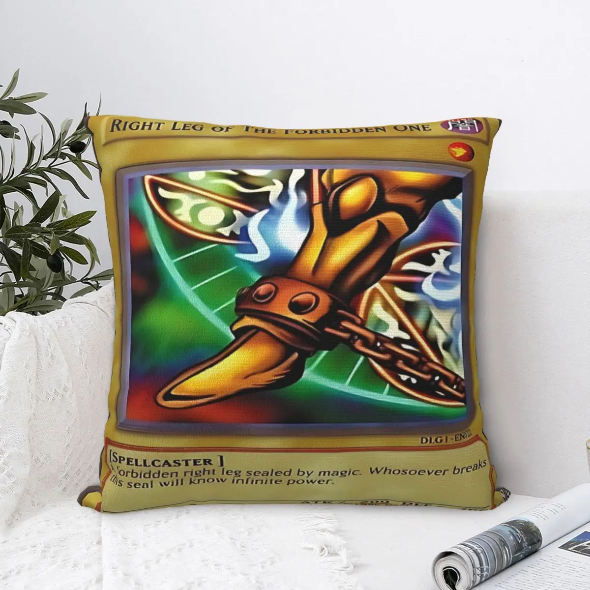 Trendy Home Yu-Gi-Oh Right Leg Of The Forbidden OneDecorations Pillowcases Merch Pillow Cover Square Multi Size