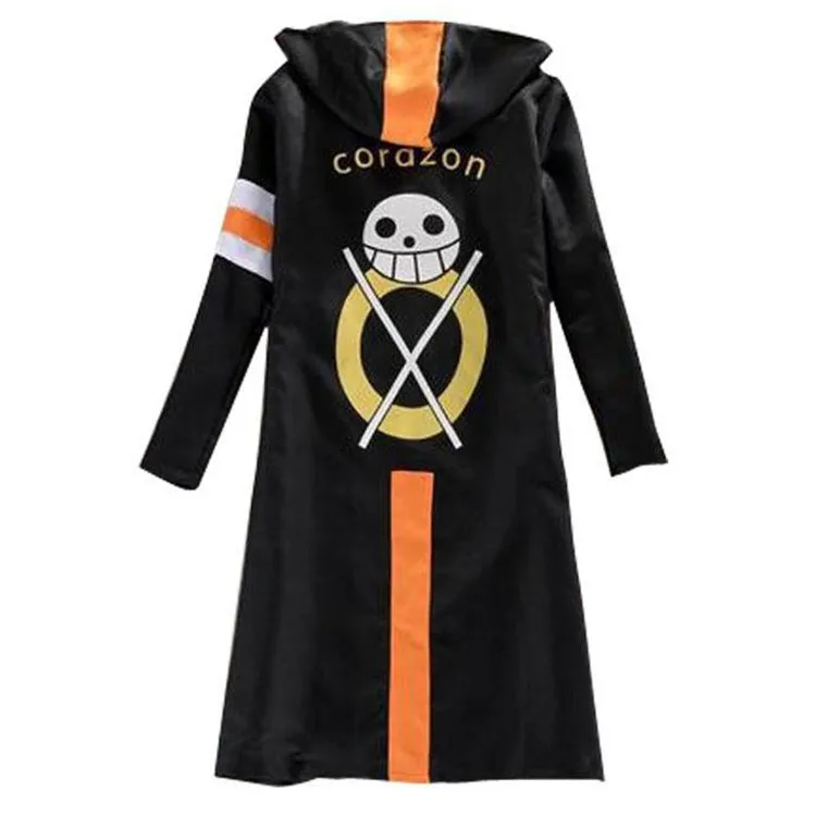 Trafalgar Law Cosplay Umhang Kostüme Trafalgar D Wasser Gesetz Hut Erwachsenen Mit Kapuze Graben Mantel Halloween Karneval Kostüm