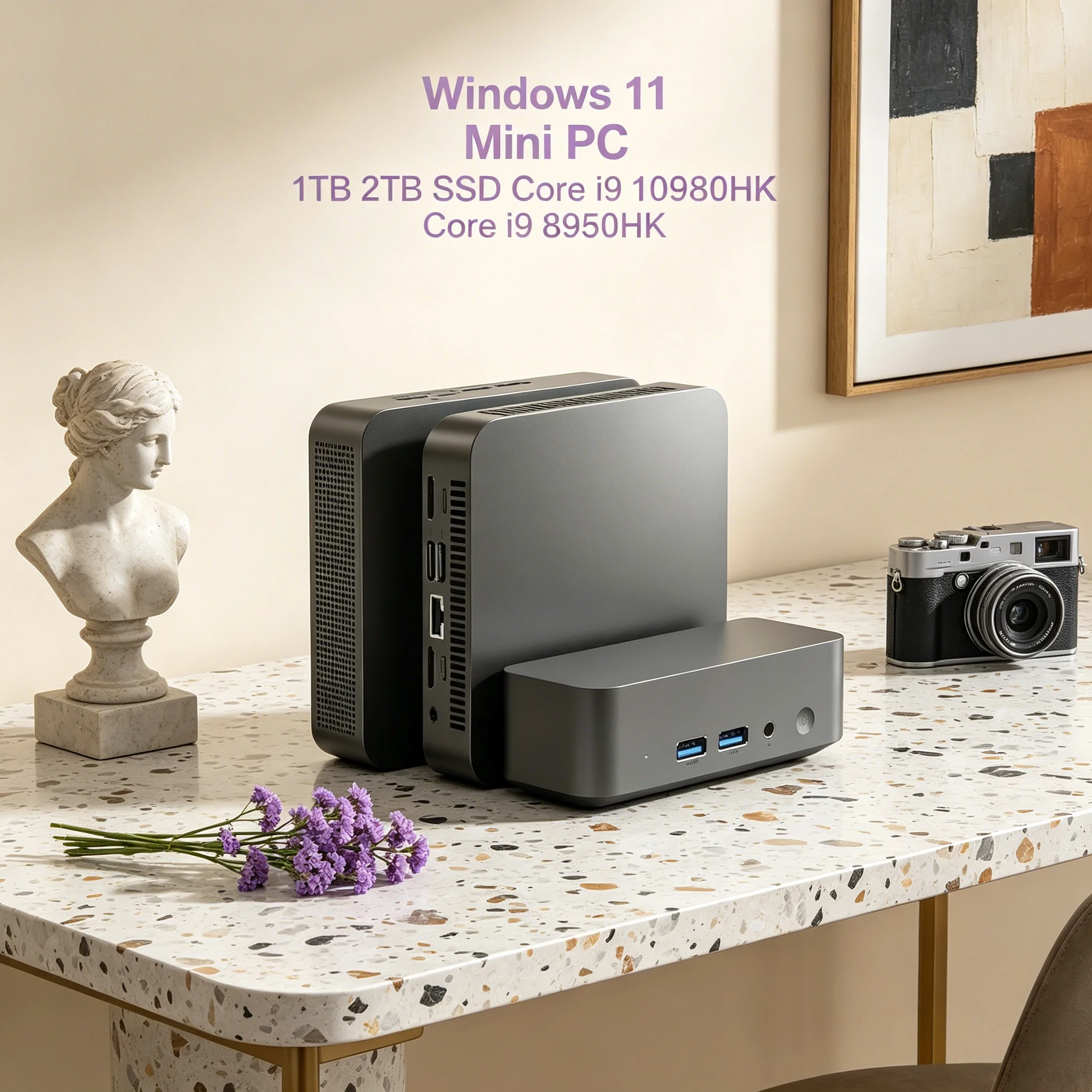 2026 New Pocket Mini Computer i9 10980HK 8950HK Windows 11 Pro 4K Portable Host With Gift Storage Bag