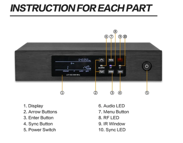 OEM Professional QLXD4 Handheld BT58 S58 Lapel Headset Wireless Microphone