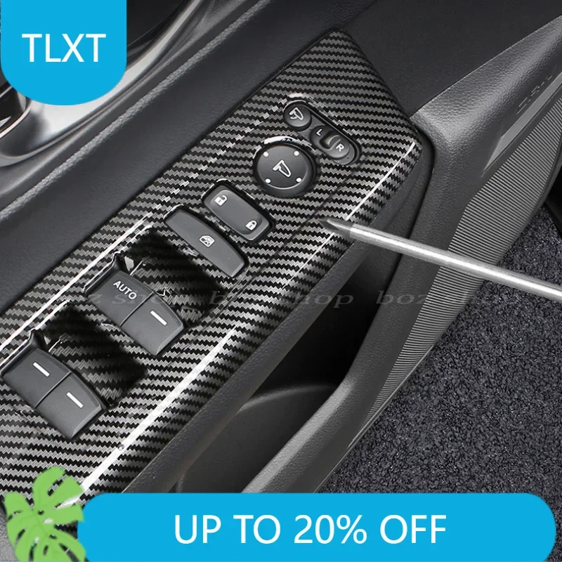 

4pcs For Honda CRV BREEZE 2023 2024 Car Door Glass Lifting Panel Decoration Cover Modified Interior Accessories Car Supplies