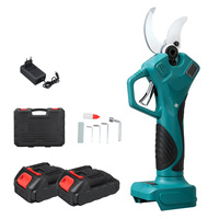 600W Electric Pruning Shear 21V Finger Protection 4-Speed LCD Display 55MM Cutting Diameter Lightweight Cordless Garden Tool