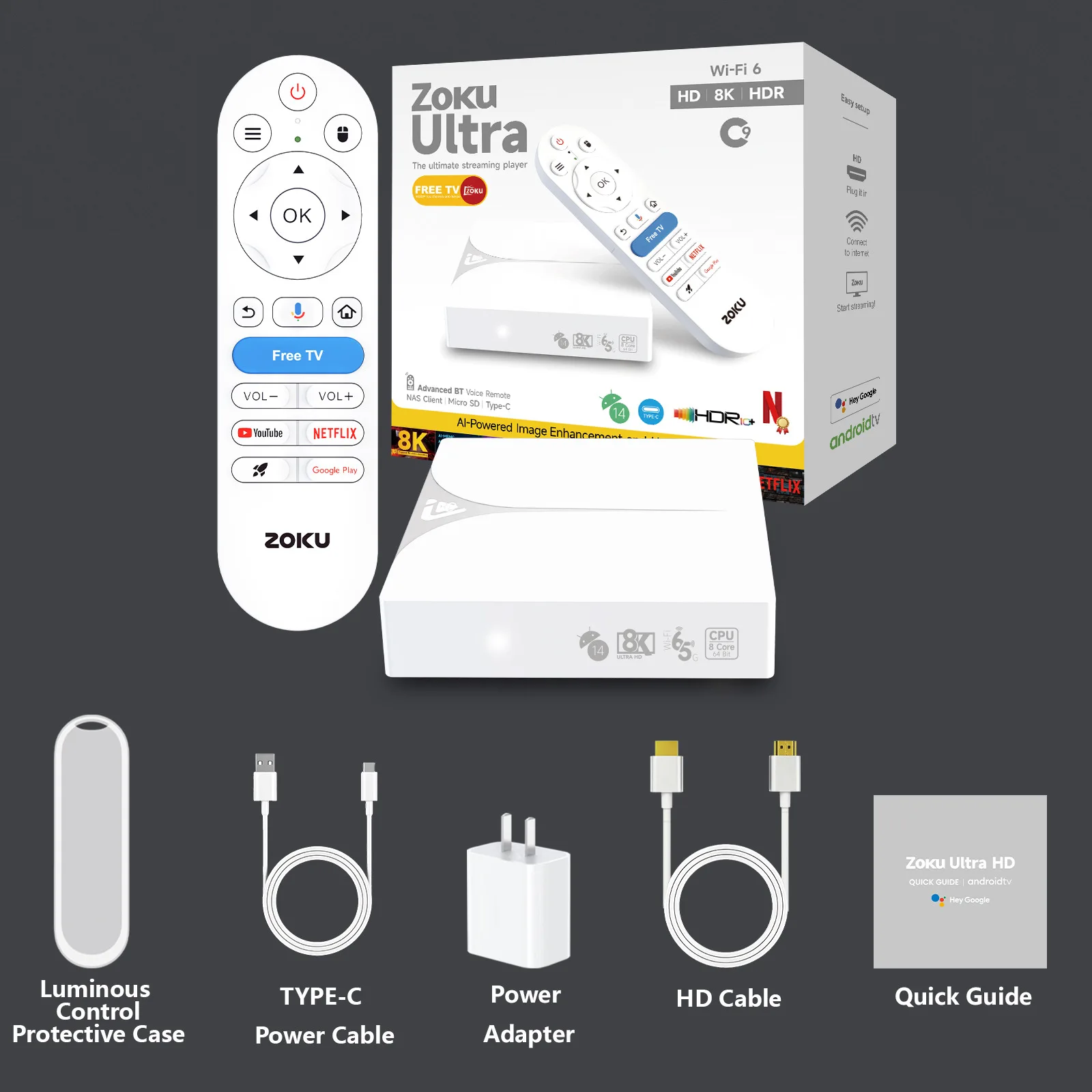 2025 صندوق تلفزيون جديد أندرويد 14 Amlogic S905X5M 4GB 128GB 4K HD WIFI6 BT5.4 1000M مشغل الوسائط فك التشفير