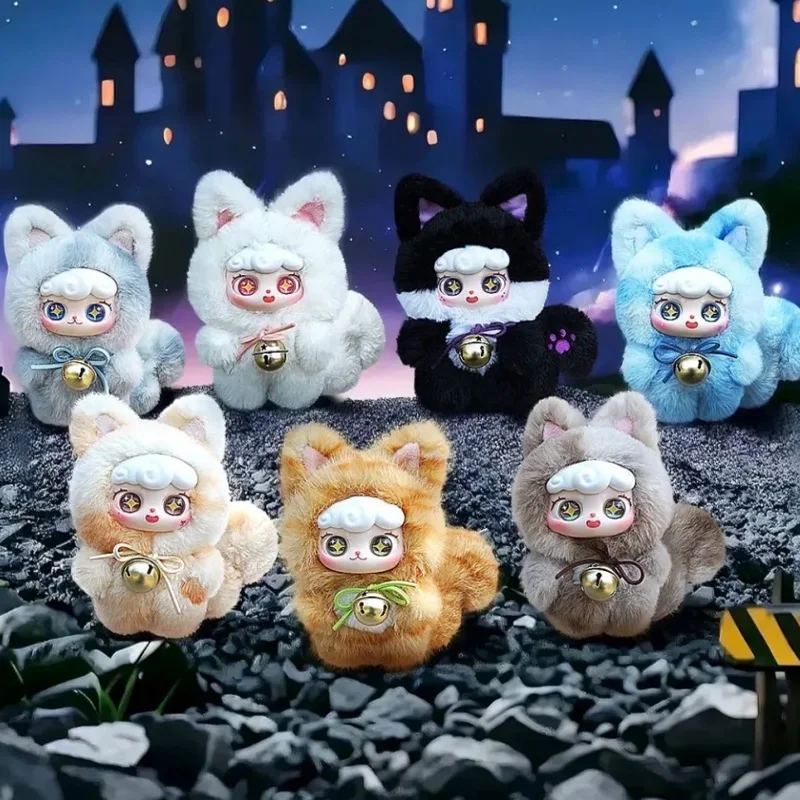 Meow Star Wish Series Blind Box Plush Vinyl Cute Doll Keychain Bag Pendant Kawaii Toy For Home Decor Surprise Birthday Gift