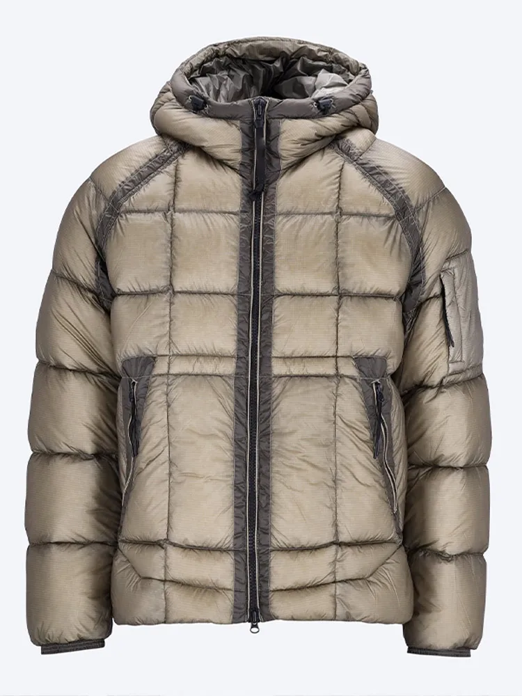 معطف نسائي قطني منقوش بقلنسوة غير رسمي أنيق سادة بأكمام طويلة وسحابات جيب ملابس خارجية نسائية موضة شتاء 2025 سترة نسائية