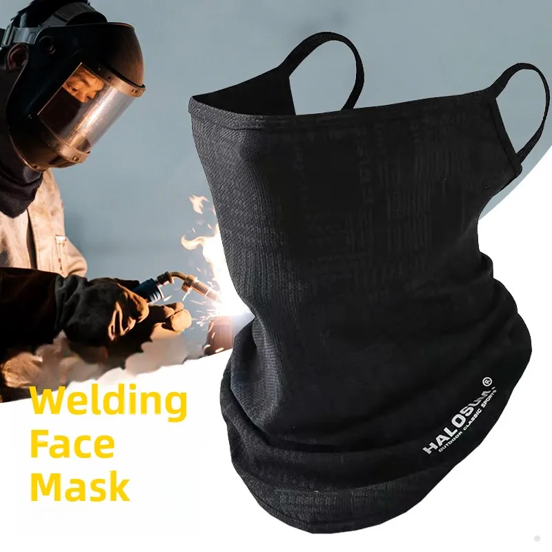   Welding Face Towel Ice Silk Dustproof Neck Protector Construction Site Face Shield Sun Protection Gear