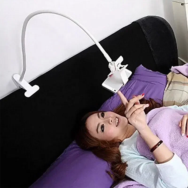 360 كليب حامل هاتف المحمول حامل المحمولة مرنة كسول السرير سطح المكتب قوس الهواتف الذكية مكتب السرير جبل حامل قاعدة دعم 70 سنتيمتر