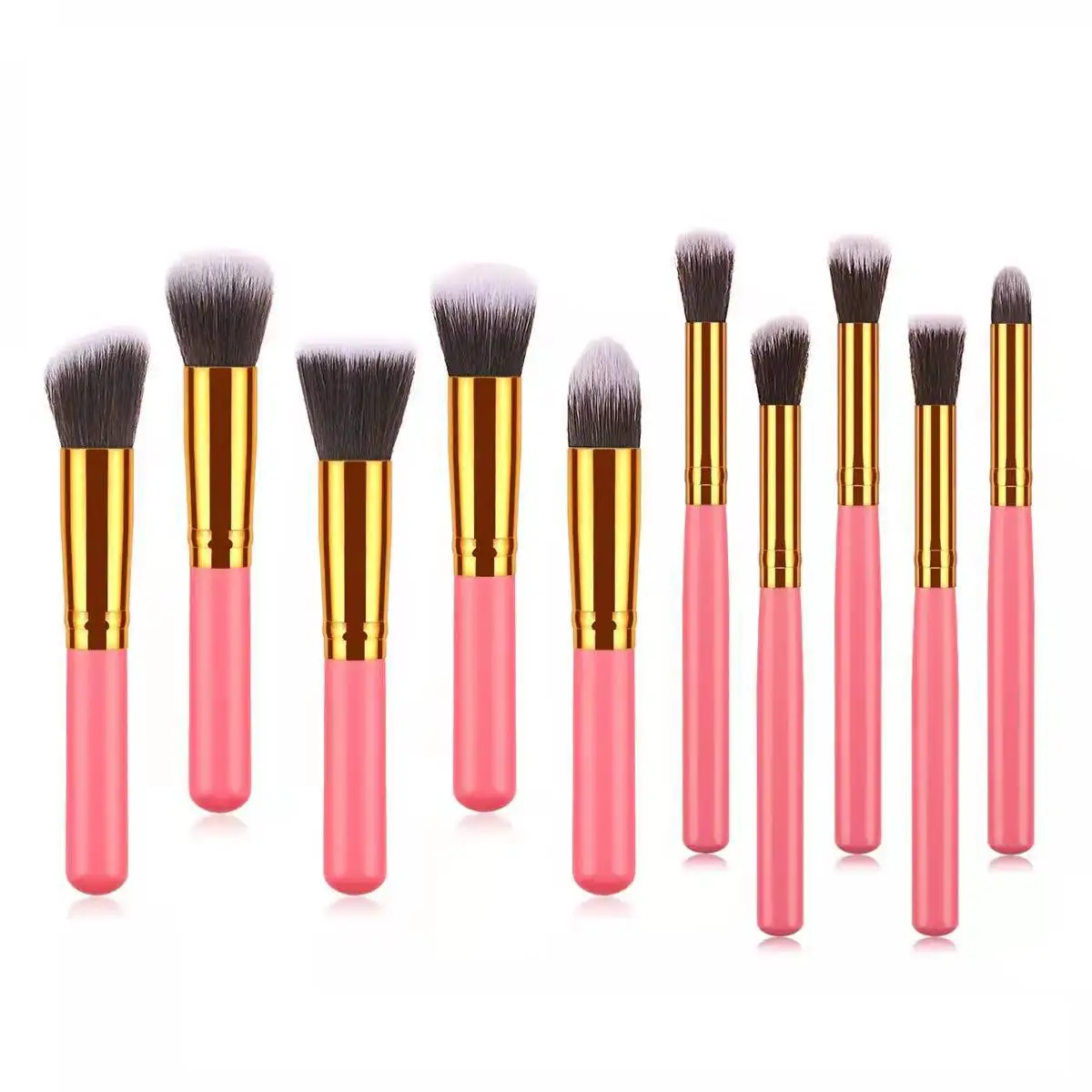 50Sets 10Pcs/Set  Makeup Brushes Tool Set Cosmetic Powder Eye Shadow Foundation Blush Blending Beauty Maquiagem Beauty RX