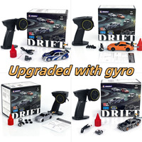 Gifts 1/43 RC Drift Car with Gyro Upgraded Ver 2.4G Remote Control Mini Drift Race Car 4WD Radio Control RC Toys Traffic Cones