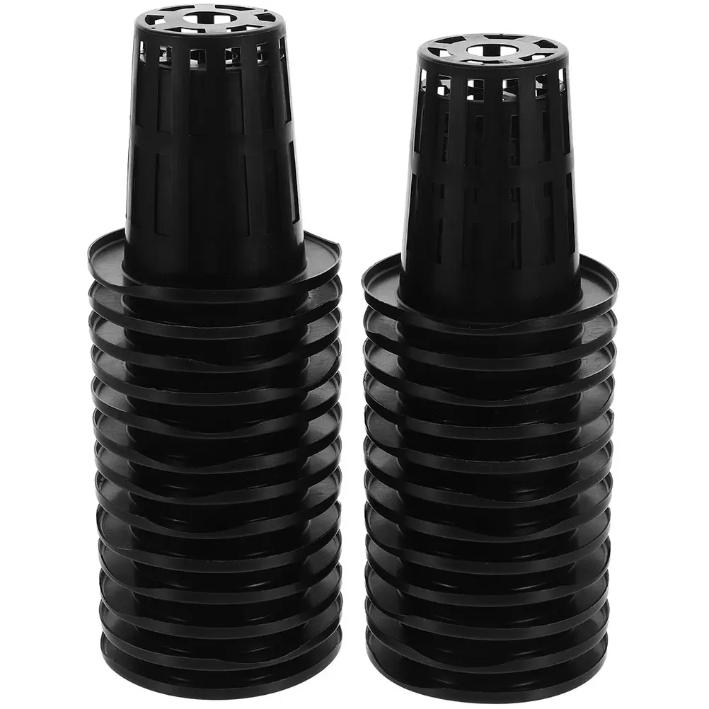 

100pcs Hydroponic Net Cups Planting Baskets Mesh Nursery Pots Plastic Growing for Vegetables Fruits Flowers Seedlings