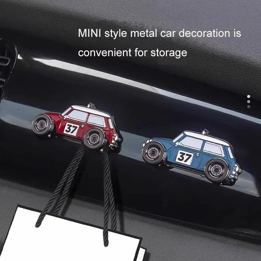 3D metal No. 37 car hook suitable for BMW MINI interior sports decoration Mini JCW Cooper One S R50 R52 R53 R55 R56 R60 General