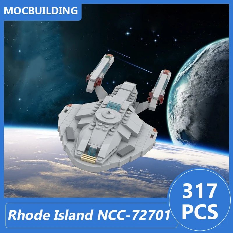 

Rhode Island NCC-72701 Model Moc Building Blocks Diy Assemble Bricks Space Educational Creative Collection Toys Gifts 317PCS