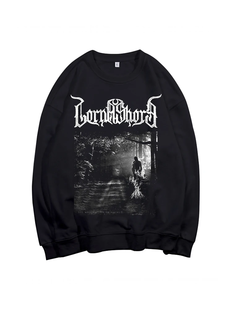 Lorna Shore Heavy Mental Men/women Long Sleeve Sweatshirts Pullovers Casual Harajuku Streetwear Hip Hop Hoody Top Clothes