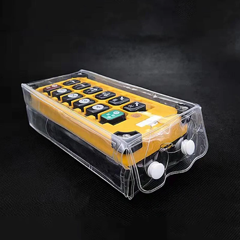 PVC Transparent Protective Dust Bag Cover For F21-E1B F23 Industrial Wireless Remote Control Dust Jacket - Clear