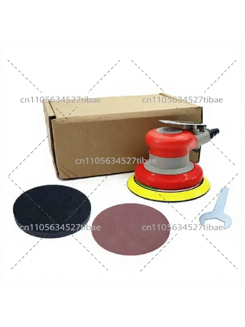 5 Inch 125mm Pneumatic Dual Action Random Orbital Air Sander, Low Vibration Heavy Duty for Wood Composites Metal
