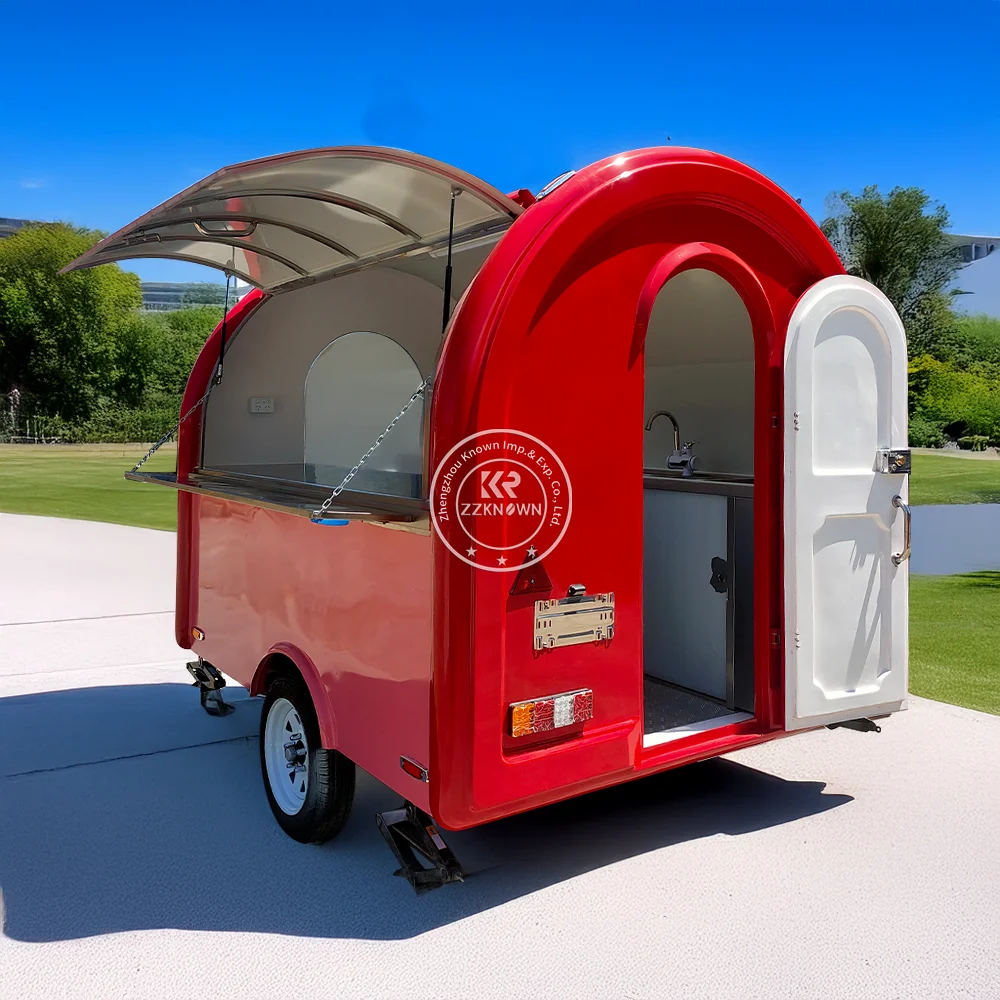 Consession Food Trailer Cart Mobile Snack Catering Trailer Fully Equipped Food Truck with Pizza Oven