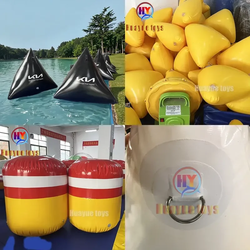 Floating Mark Water Floating Race Marker Air Buoys Swim Triathlon Marking Inflatable Buoy Advertising for Water Racing Games