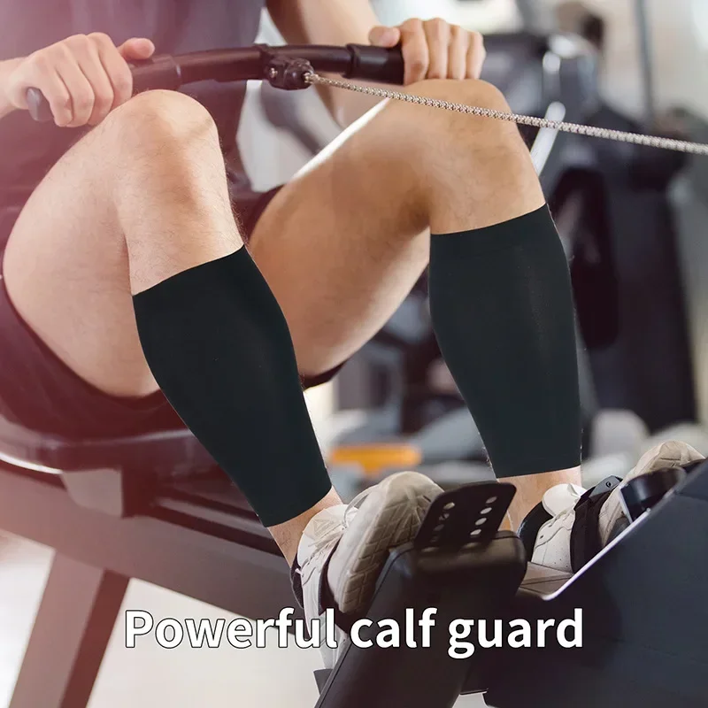 2pcs Calf Guard Compression Long Socks Stockings Elastic Pain Relief Leg Sleeve for Football Running Leg Warmers Protector Pad