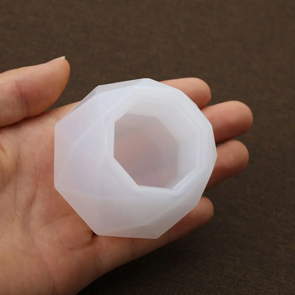 Ozdoby do domu sześciokątny kubek odlewanie rzemiosło żywiczne żywicy kryształowej foremka żywicy epoksydowej forma soczysta doniczka silikonowa