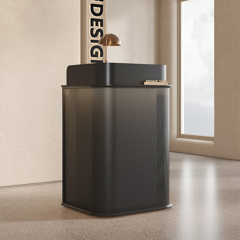 

Premium Contemporary Reception Desk with Ample Storage for Corporate Office Front Desk Furniture Hotel Lobby Check In Counter