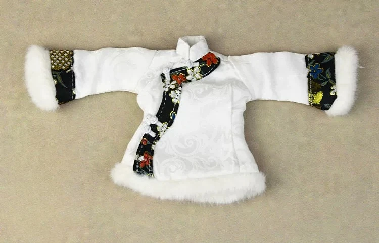 1/6 Maßstab Chinesisches Tang-Kostüm für Frauen, bedruckter Hanfu-Pferdegesichtsrock, Kapuzenumhang für 12-Zoll-Soldaten-Actionfigur-Puppe – Detail 24