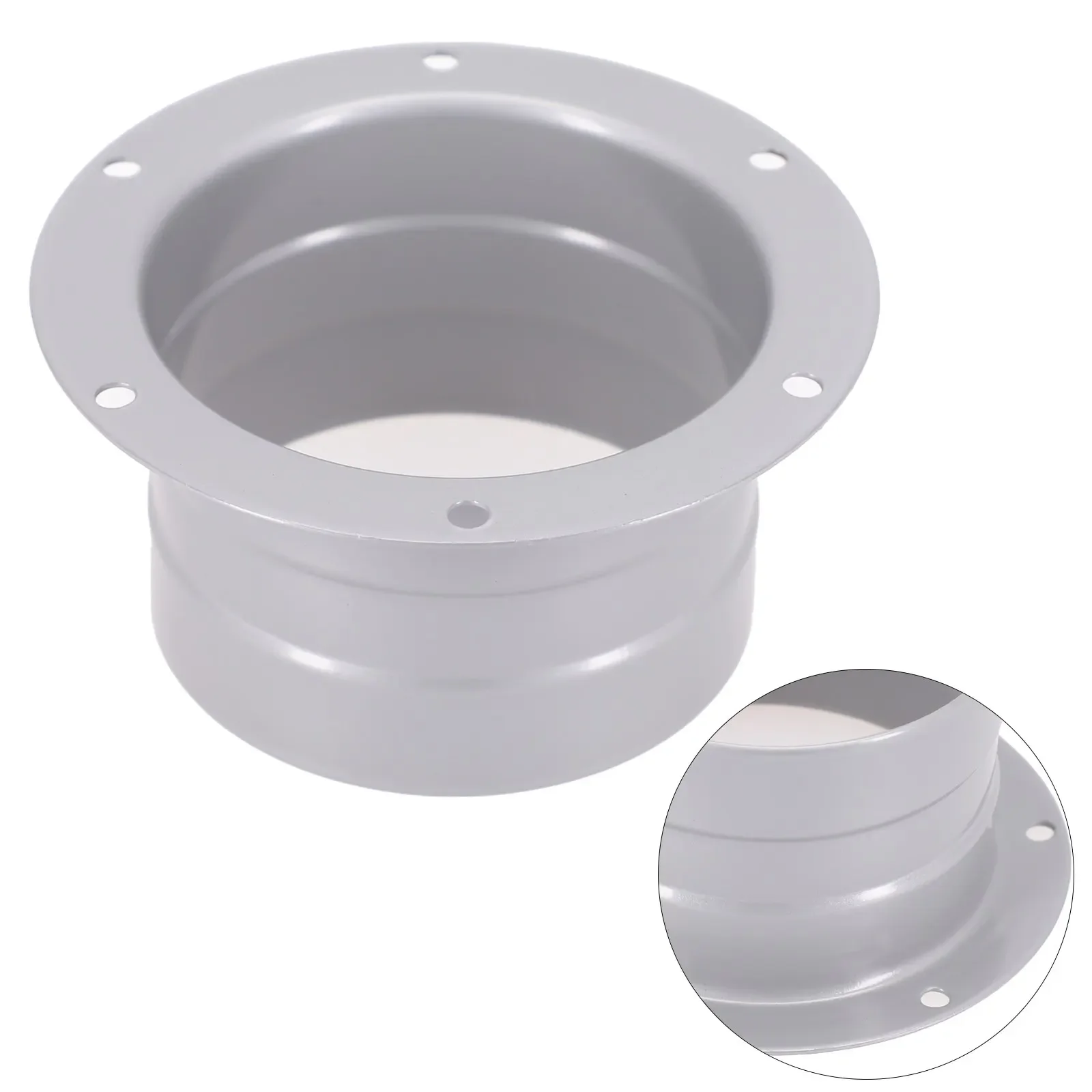 

38 Inch Metal Flange Vent Pipe Adapter for Wall Air Pipe Hose Fitting Providing Low Wind Resistance and Smooth Airflow