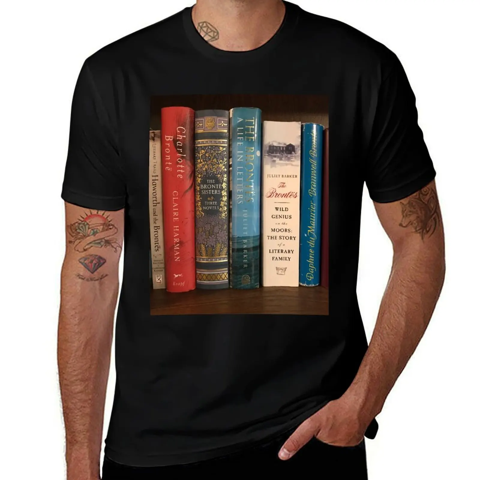 برونت؟ كتب، تي شيرت أبيض فاخر للرجال قمصان قطنية تي شيرت برونت؟ رجل حزمة قميص قميص تي كتب، رجل t 100٪ ر #1