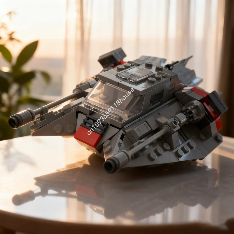 

266 шт. MOC T Snowspeeder Star Battle Модель Строительные блоки Строительная сборка DIY Рождественский подарок Творческая идея Игрушки Образование