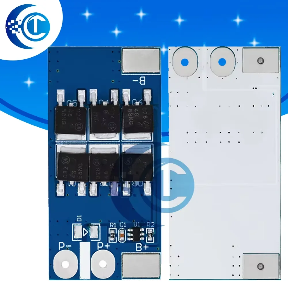 Maker-Friendly 1S 24A BMS PCB PCM - 3.2V LiFePO4 3.7V Li-ion Overcharge Overdischarge Protect Module