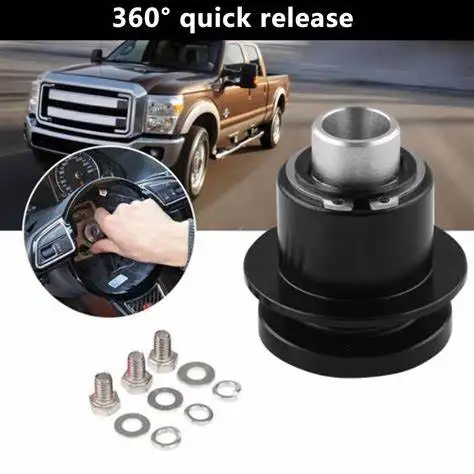 For Most 3 Hole Steering Wheels 3/4 Inch Shaft Steering Wheel Hub Quick Release 360 Disconnect Hub Steering Wheel Release kit