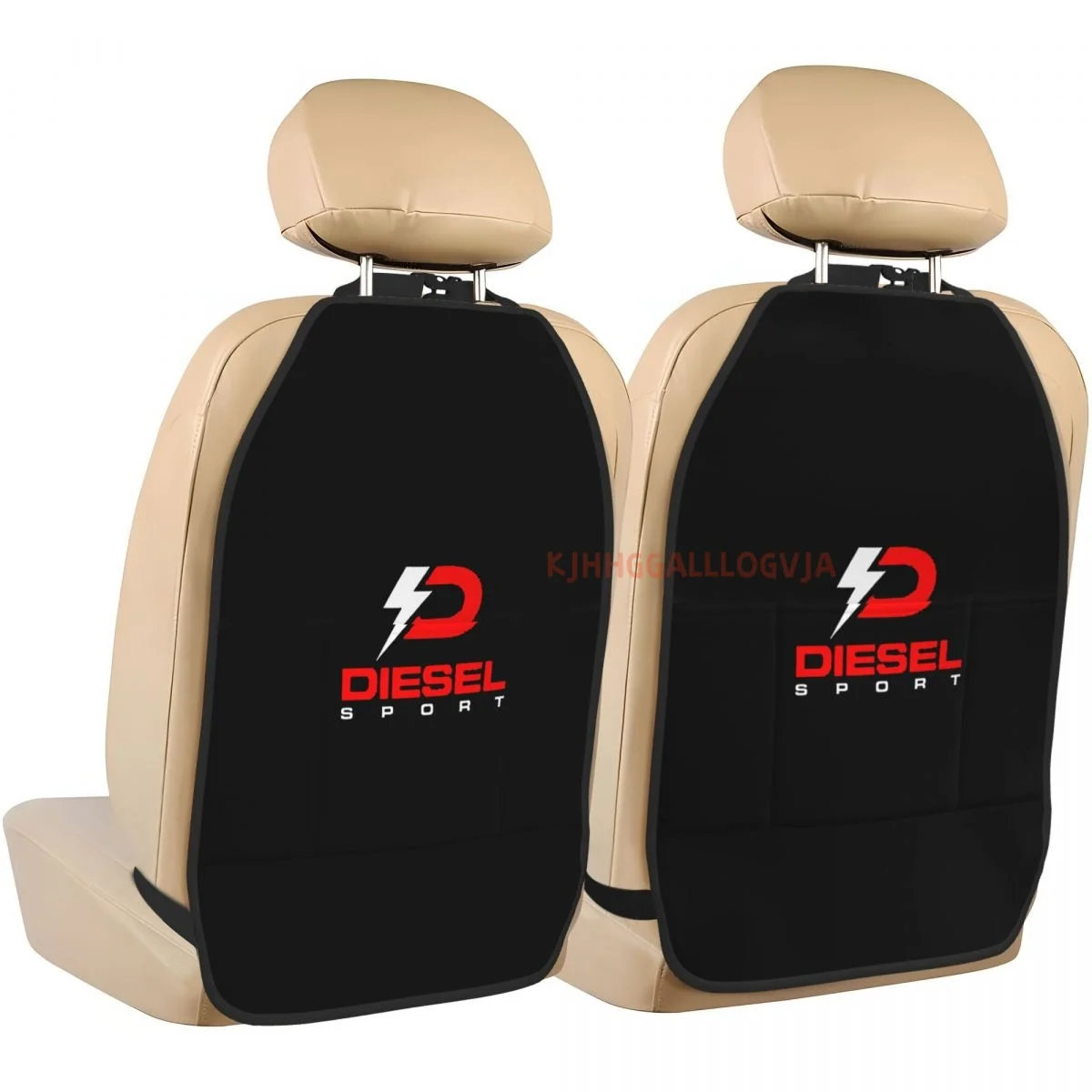 Diesel Car Seat Organizer with Anti-kick Storage Mat 2 Pcs for Back Seats