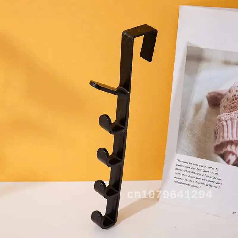 Portable Multifunctional 5 Hooks Creative Home Coat Hook Wardrobe Kitchen Bathroom Behind The Door Towel Hanger Storage Hooks