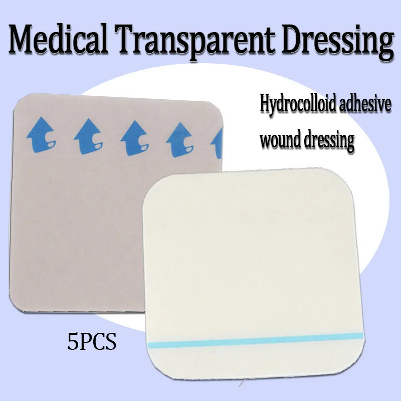 5 Stück Medizinische Transparente Hydrokolloid-Klebewundauflage Dünnes Heilungspflaster Wundpflaster Akne-Pflaster