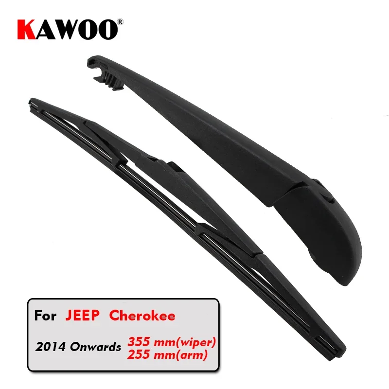 

KAWOO Car Rear Wiper Blades Back Window Wipers Arm For JEEP Cherokee Hatchback (2014 Onwards) 355mm Auto Windscreen Blade