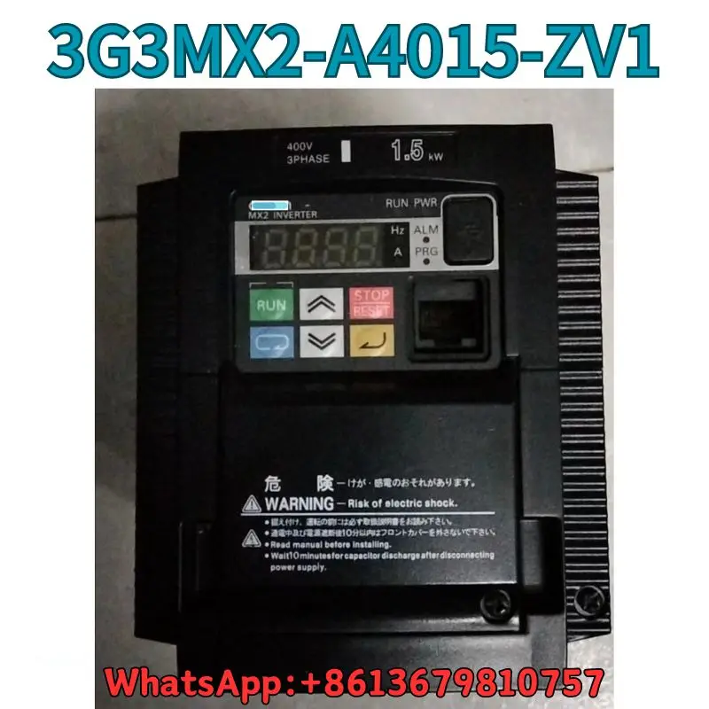 

Used 3G3MX2-A4015-ZV1 frequency converter 1.5KW test OK Fast Shipping