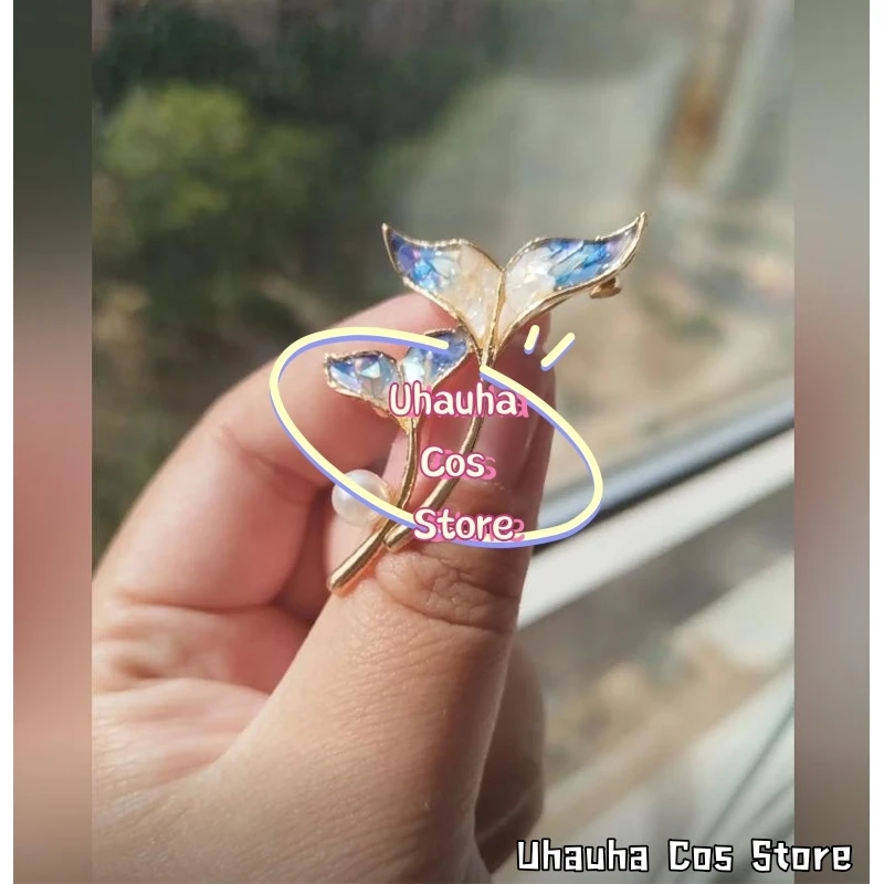 

Uhauha Cos*/Love And Deepspace Rafayel Qi Yu Big Fish Begonia Anime Pin For Fans Collectible Game Cosplay Costume Accessories
