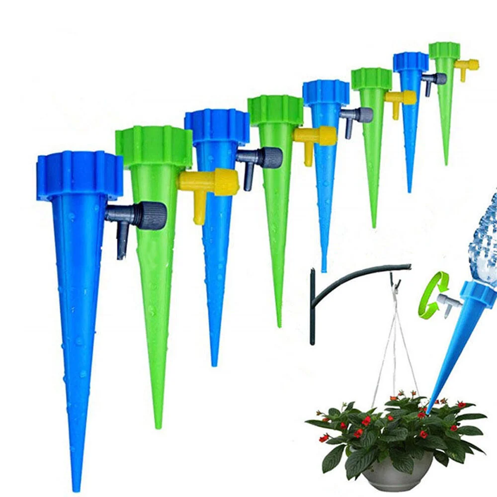 Automatic Drip Irrigation System Self Watering Spike for Flower Plants Greenhouse Garden Adjustable Auto Water Dripper Device