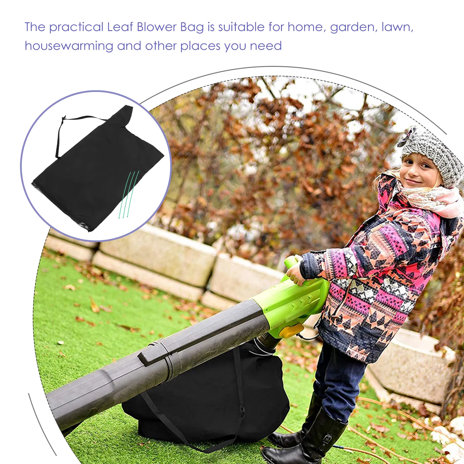 

Leaf Removal Vacuum Bags Blower Vackoack Garden for Leaves Oxford Cloth Collection
