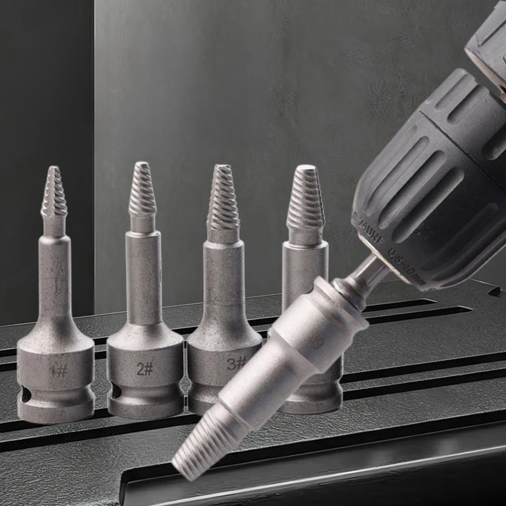 9Pcs Broken Screw Extractor Set Manual For Damaged Stripped Rusty 3/8inch Drive For 3/8inch Drive Adapter Broken Screw Extractor