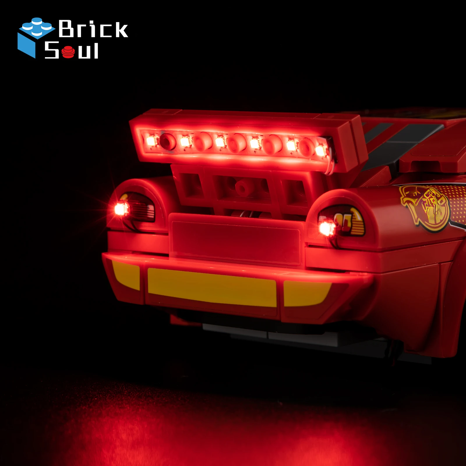 Kit luce a led per Lego Lightning Mcqueen 77255 Modello Giocattoli fai da te Set Blocchi di costruzione non inclusi