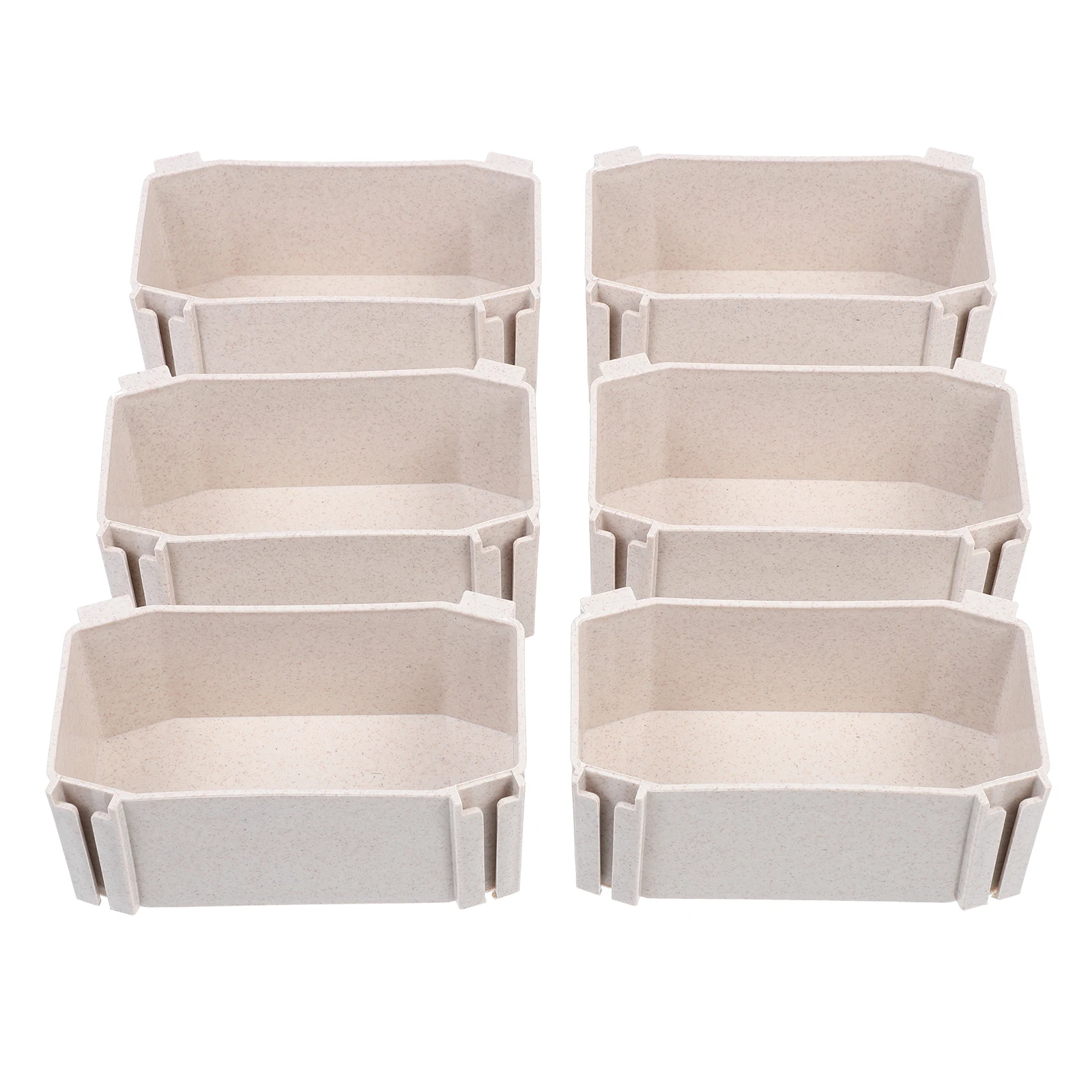 

6 Pcs Storage Underwear Storage Box Boxes Sock Container Plastic Drawer Wardrobe Underwear ganizer Closet Shelf