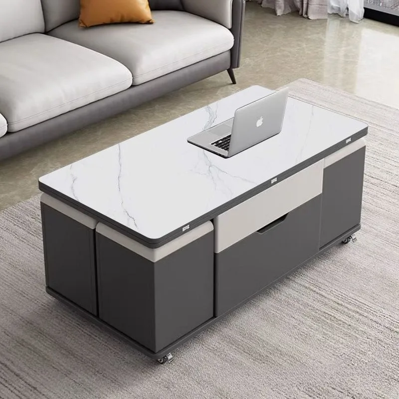 طاولة شاي قابلة للطي متعددة الوظائف لرفع طاولة القهوة وطاولة الطعام ذات الغرض المزدوج