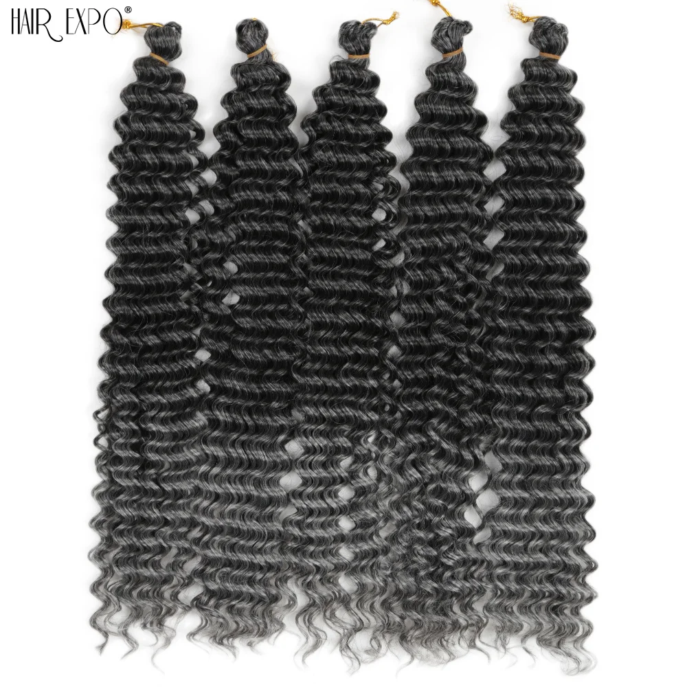 22 "Deep Wave Häkeln Haar synthetische Leidenschaft Twist Flechten Haar verlängerung Afro Locken Wasserwelle Deep Twist Zopf Haar Ozean Welle – Detail 20