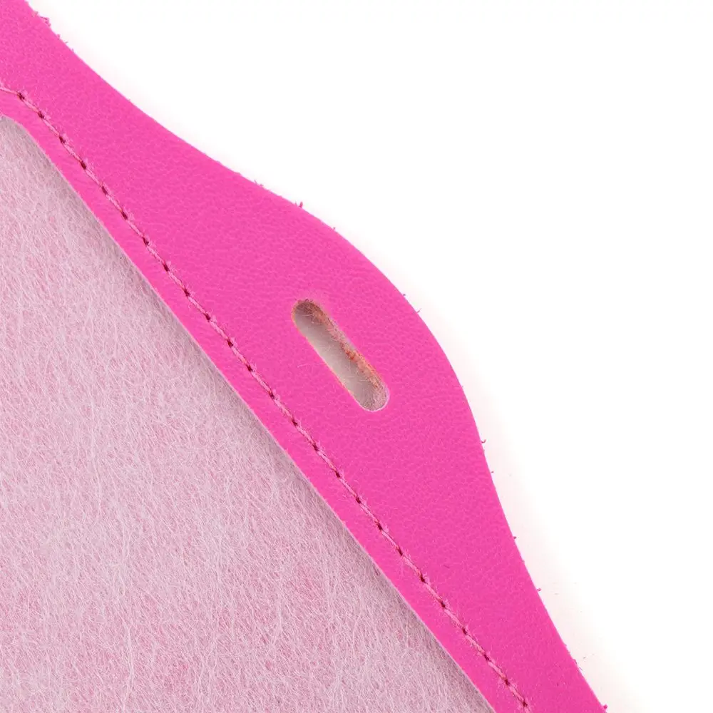 No Zipper Office Supplies PU Leather Protective Shell ID Card Holder Badge Case Credit Card Holder