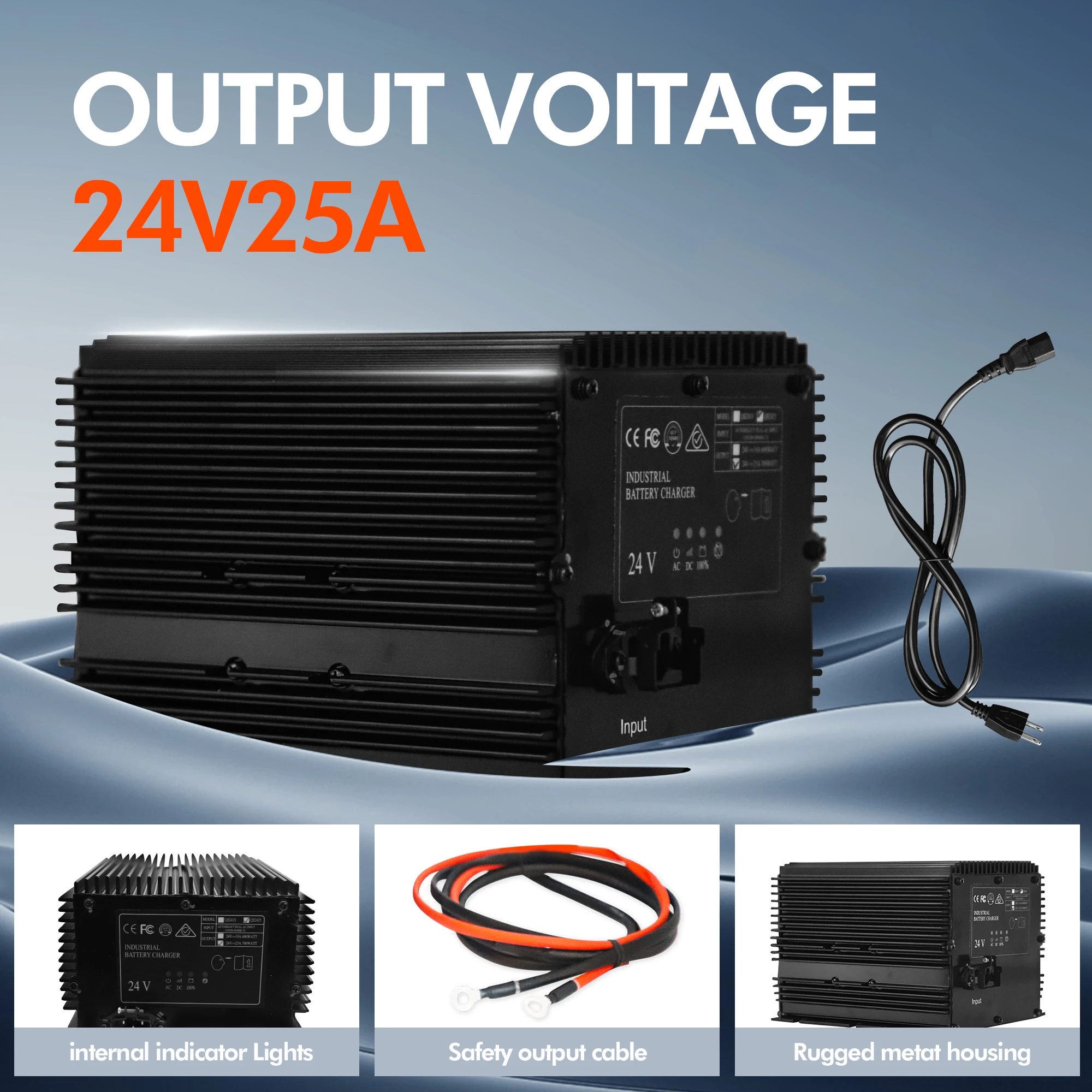 

Battery Charger 24V 25A 96211 for JLG Lift 3015, 3219, 3220 ,3226 4620 4832 6832