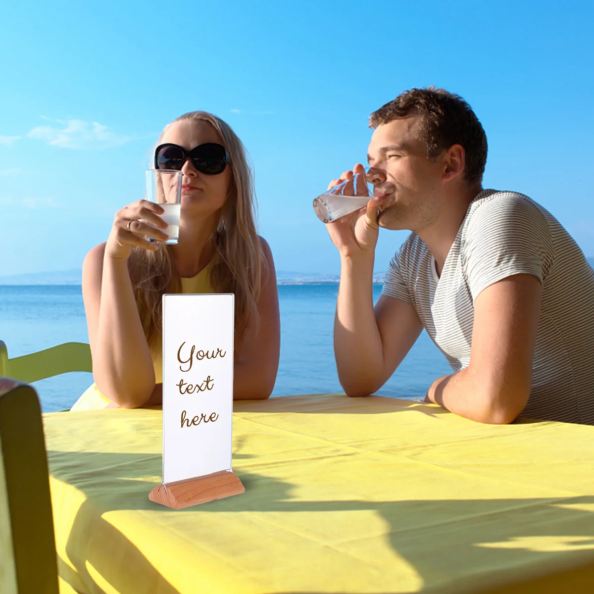 

Acrylic Menu Holder Transparent Table Display Stand For Shop Restaurant Wedding A4 A5 Size Sign Holder Tabletop Organizer