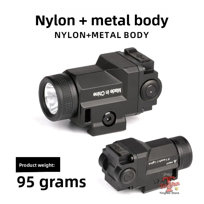 Torcia sospesa in metallo WL14 ricaricabile piccola luce tattica forte 500 lumen luce portatile flash esplosione ad alta luminosità