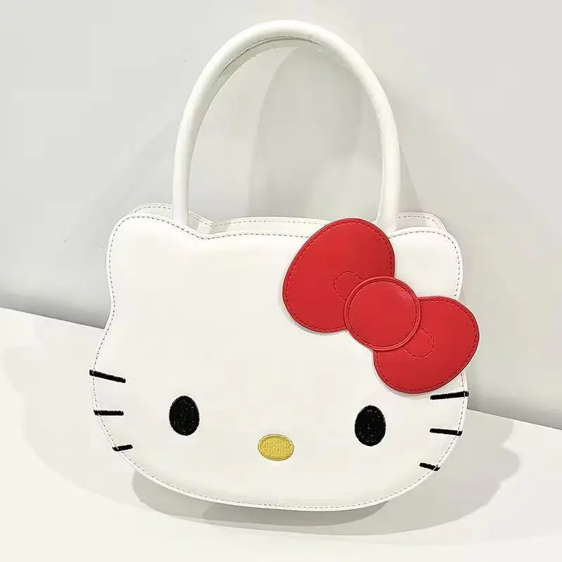 Nowa torba na ramię Sanrio Melody Hello Kitty Cartoon Pu Leather Messenger Bag Anime Cute Shoulder Bag Girls Bag Kawaii Birthday Festival Gift