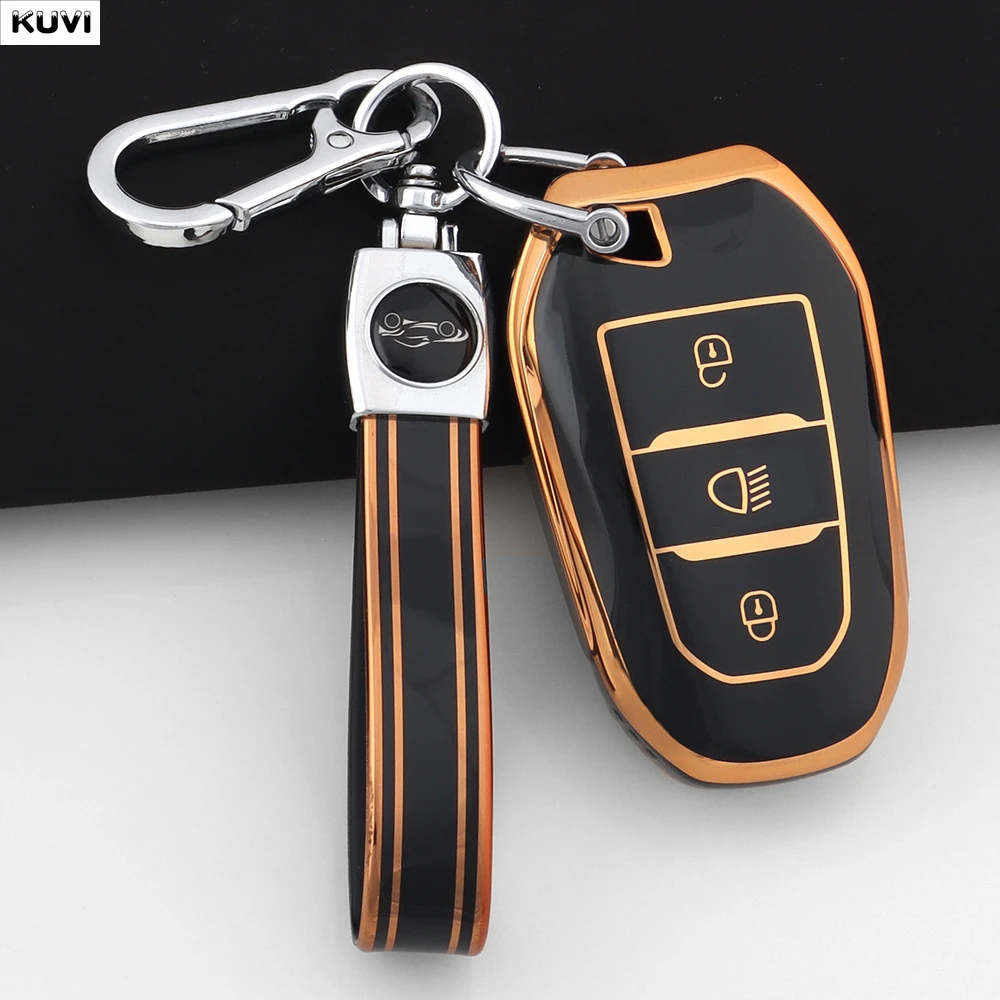 Modische Autoschlüssel-Schutzhülle für Peugeot 2008 3008 4008 5008 308 408 508 Citroen C1 C2 C4 C6 C3-XR Picasso Grand DS3 DS5